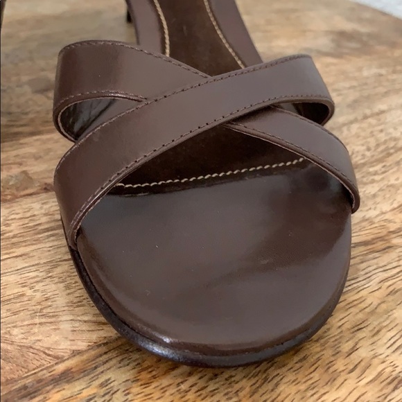 New Ralph Lauren kitten heel slides Sandals size 7 - Picture 6 of 8